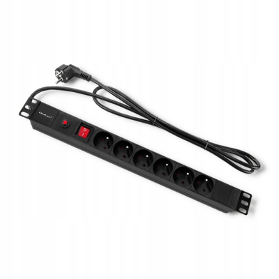 Qoltec Listwa zasilająca PDU antyprzeciąż. do RACK 19