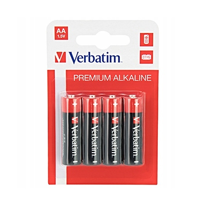Verbatim Jednorazowa alkaliczna baterie AA, 4-pack