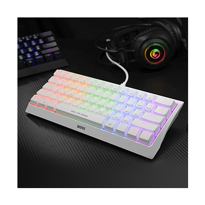 Marvo HECATE 61R klawiatura przewodowa (USB) US, biała mechaniczna