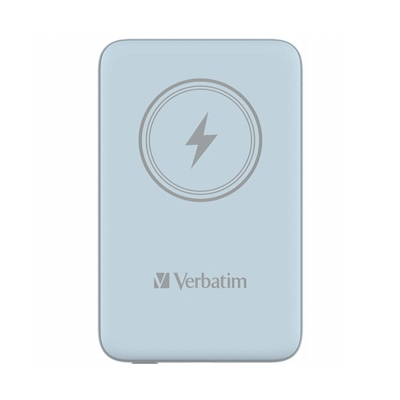 Verbatim powerbank z ładowaniem bezprzewodowym 5V 10 000mAh niebieska 32247