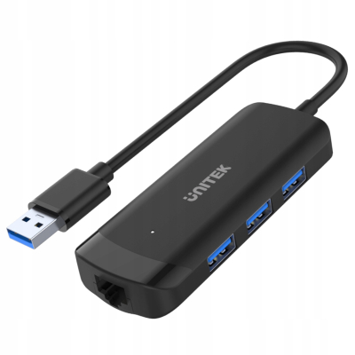 Unitek H1111A HUB USB-A 3xUSB3.0 RJ45