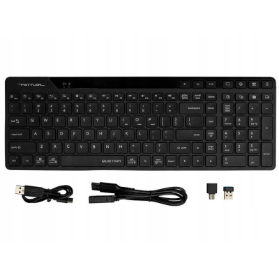 Klawiatura membranowa A4TECH FStyler FBK27CAS czarna 2.4GHz+BT Silent SKLEP KOZIENICE RADOM