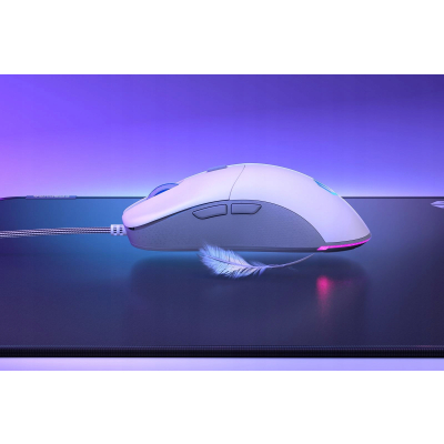 ENDORFY GEM Onyx White mysz gamingowa ARGB USB