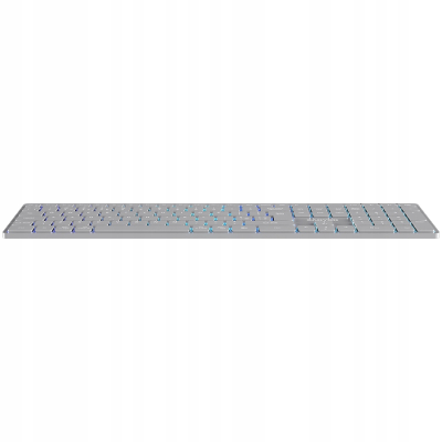 CANYON Klawiatura HKB-W11 UK/US RGB Dwa Tryby Bezprzewodowa Szara