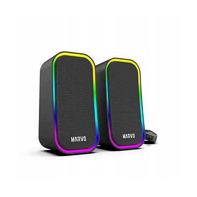 Marvo głośniki HAVOC 20BK, 6W, czarne, podświetlane