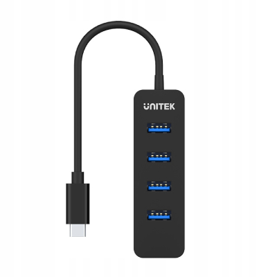 Unitek Hub USB-C, 4 porty USB 3.1 5Gbps H1117B