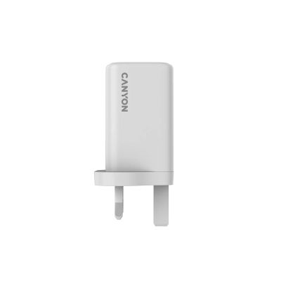 CANYON Ładowarka sieciowa CU65ACC GaN 65W 2xPD 1xQC UK Biała