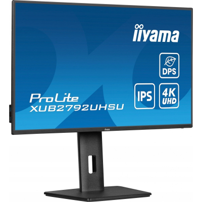 IIYAMA Monitor 27 cali XUB2792UHSU-B6 4K IPS DP HDMI USB-C