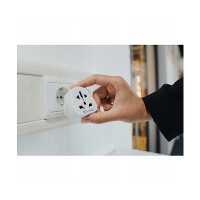 Verbatim, Adapter podróżny World-to-Europe WTEU-02 biały