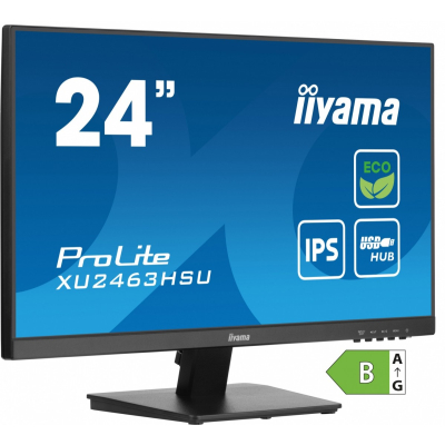 IIYAMA Monitor 24 cale XU2463HSU-B1 IPS 100HZ 3ms HDMI DP 2xUSB3.2 EPEAT FHD 1920 x 1080 Sklep KOZIENICE RADOM