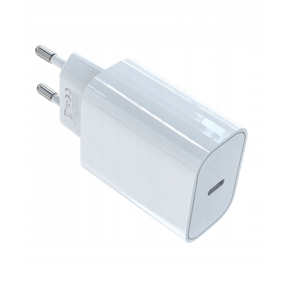 Ładowarka sieciowa USB C 20W Power Delivery biała