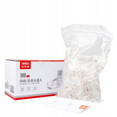 Unitek Wtyk modularny RJ45 (8P8C) Cat. 5e 100 szt.