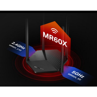 TP-LINK Router Mercusys MR60X WiFi 6 AX1500 2LAN 1WAN