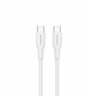 CANYON Kabel CC60SC10 C-C 60W 1m Silikonowy Biały
