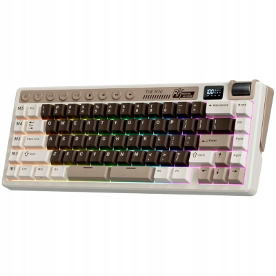 ROYAL KLUDGE RK M70 Mocha Grey Gaming Keyboard Beige switch