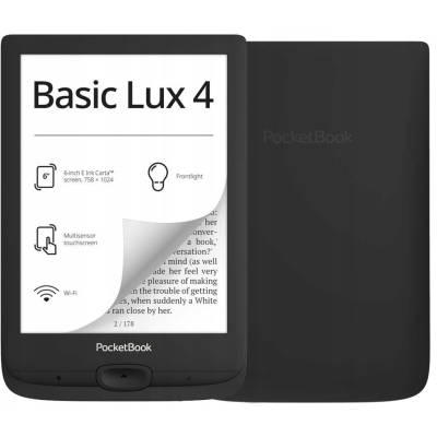 Czytnik PocketBook Basic Lux 4 PB618-P-WW 8GB 6 cali czarny SKLEP KOZIENICE RADOM