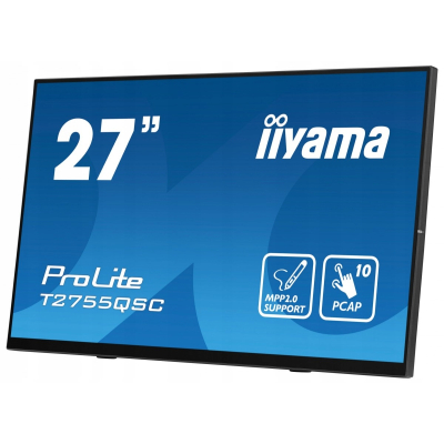 IIYAMA Monitor 27 cali T2755QSC-B1 Dotyk USB HDMI IPS QHD