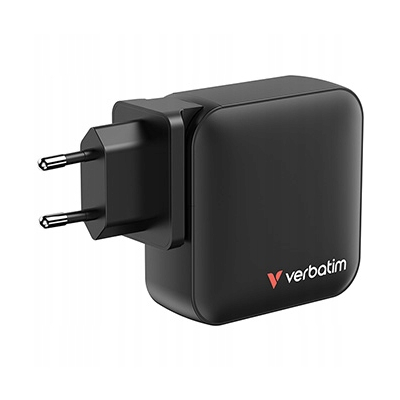 Verbatim Ładowarka GaN USB 3.0 USB C szara 165 W, wymienne końcówki C,G,A