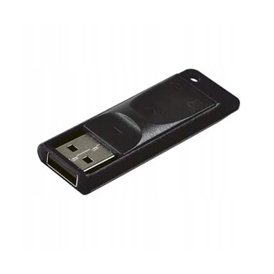 Verbatim flash disk, USB 2.0 32GB Slider czarny, 98697, z wysuwanym złączem