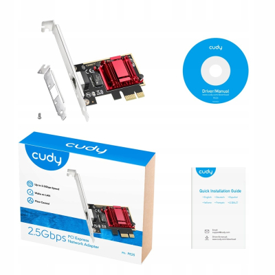 CUDY Karta sieciowa PE25 2.5 Gb PCI-E Sklep KOZIENICE RADOM