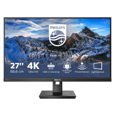 Philips Monitor 279P1 27 cali IPS 4K HDMIx2 DP USB-C Pivot