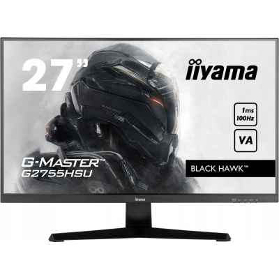 IIYAMA Monitor 27 cali G2755HSU-B1 VA FHD 100Hz 1ms HDMI DP 2xUSB 2x2W