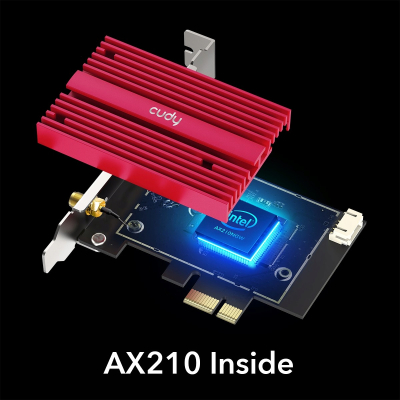 CUDY Karta sieciowa WE4000 WiFi AX5400 PCI-E SKLEP KOZIENICE RADOM