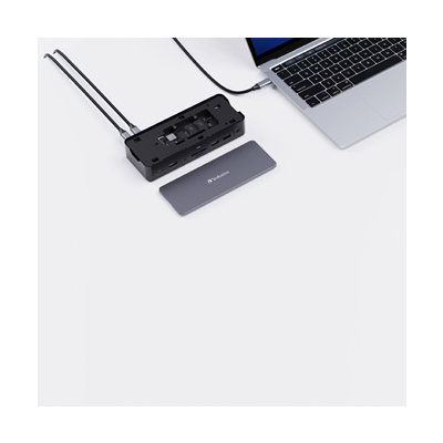 Verbatim Stacja dokująca USB-C Pro 15-port HDMI RJ45 microSD USB-A USB-C