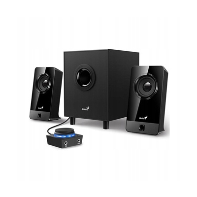 Genius głośniki SW-2.1 300X, 2.1, 10W, czarne, kontroler, gniazdo mirofonu