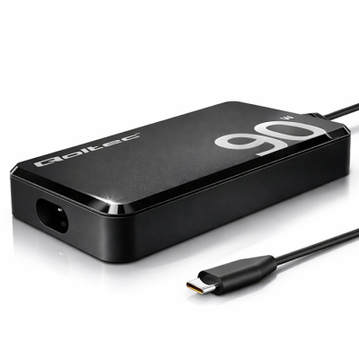 Qoltec Ładowarka sieciowa 90W GaN Super Fast SLIM PD 5-20V 4.5A USB-C 3.1
