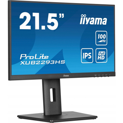 IIYAMA Monitor 22 cale XUB2293HS-B6 IPS HDMI DP HAS(150mm)