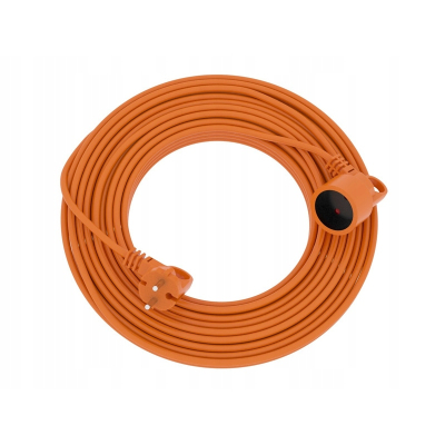 PRZEDŁUŻACZ OGRODOWY ACAR 2x1 250V/10A 20M pomarańczowy M01807