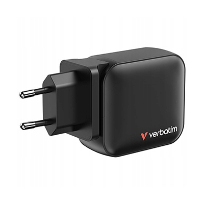 Verbatim Ładowarka Mini GaN USB-CR PD 100W USB-A wymienne końcówki 32230