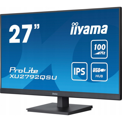 IIYAMA Monitor 27 cali ProLite XU2792QSU-B6 IPS QHD 100Hz HDMI DP USB SLIM Sklep KOZIENICE RADOM