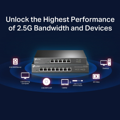 TP-LINK Switch TP-Link SG108-M2 8x2.5GE