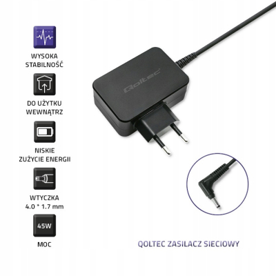 Qoltec Zasilacz do Lenovo 45W 20V 2.25A 4.0*1.7