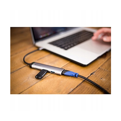 Verbatim USB (3.1) hub 4-port, długość przewodu 15cm adapter USB C