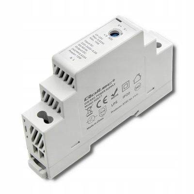 Qoltec Zasilacz na szynę DIN 15W 24V 0.625A Szary