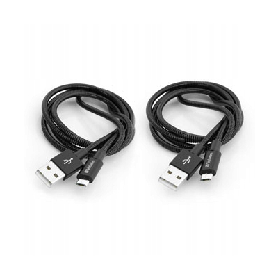 Verbatim USB kabel (2.0) USB A M - microUSB (M) 1m reversible czarny 48874