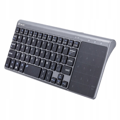 Tracer Klawiatura bezprzewodowa z touchpadem EXpert 2,4GHz membranowa szara