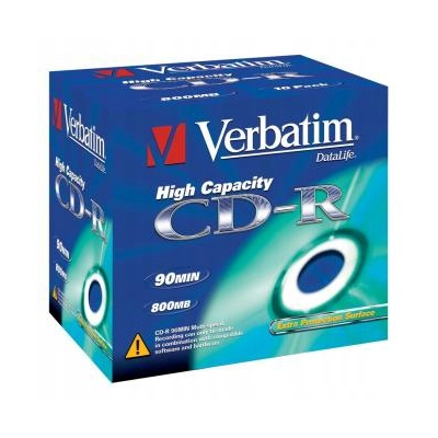 Verbatim CD-R 43428 High Capacity 10-pack 800MB 40x 90min. 12cm jewel box