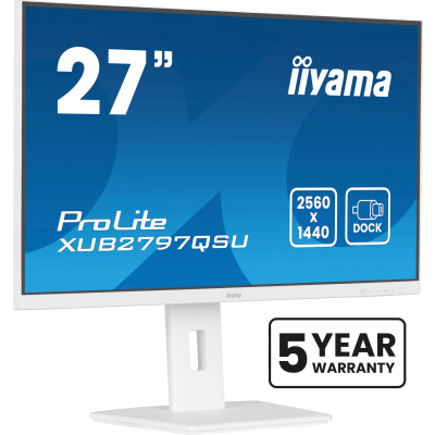 IIYAMA Monitor 27 cali XUB2797QSU-W2 IPS HDMI DP 100Hz QHD 300cd