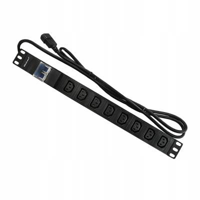 Qoltec Listwa zasilająca PDU antyprzeciąż, RACK 19