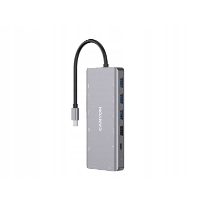 CANYON HUB DS-12 13 w 1 4k USB-C Szary