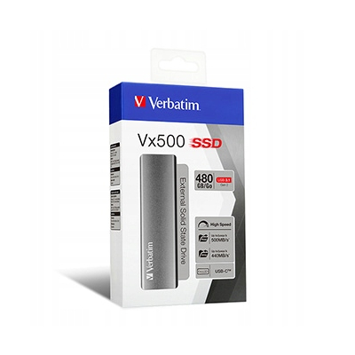 Verbatim SSD Zewnętrzny Vx500 2000GB, srebrny, USB 3.0 (3.2 Gen 1)