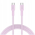 CANYON Kabel OnWire 60CL C-C 60W w oplocie 1m Różowy