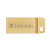 Verbatim flash disk, USB 3.0, 64GB Metal Executive, Store N GO złoty, 99106