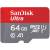 SANDISK ULTRA microSDXC 64 GB 100MB/s A1 Cl10 UHS