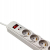 Powerton ENERGY PLUGIX, 3m, 6 gniazdek, biała, LED indikace