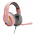 Marvo TACTIC 40 słuchawki z mikrofonem, przewodowe, różowe, 2.0, RGB, USB
